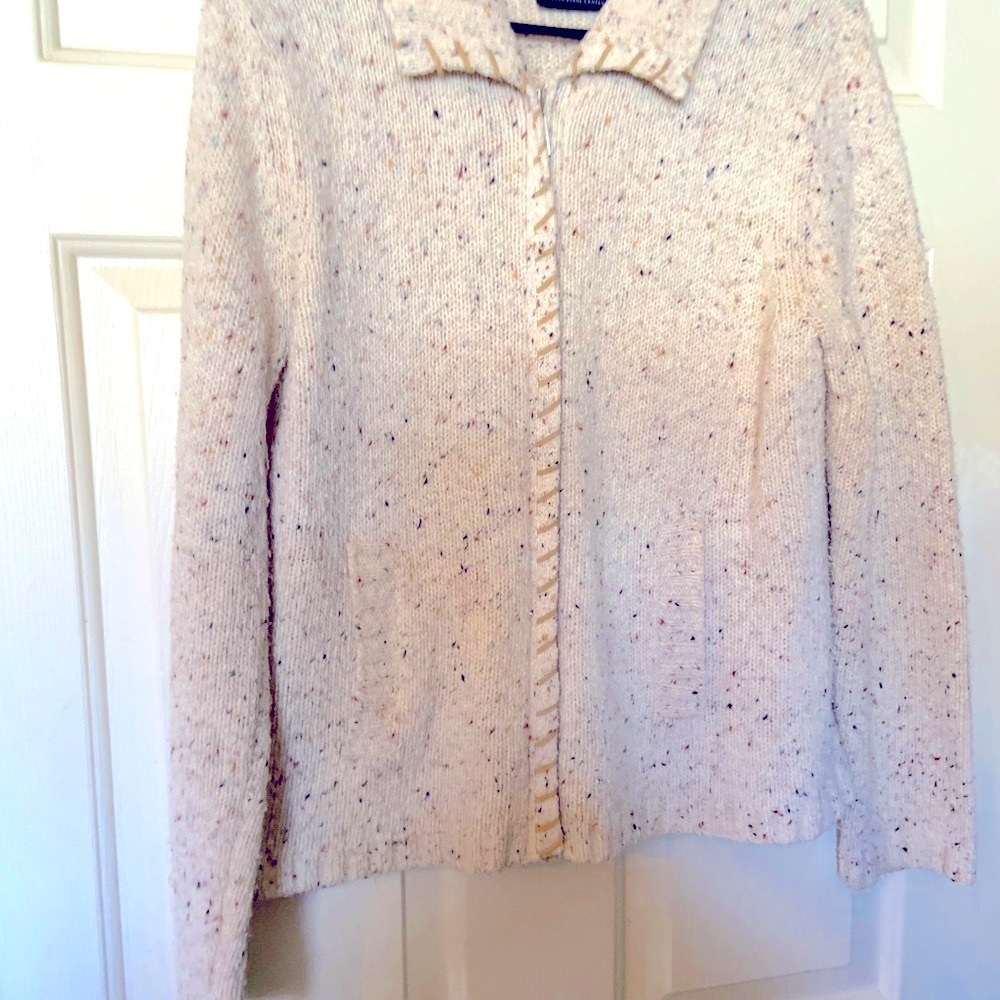Speckled Cream Knit Sweater